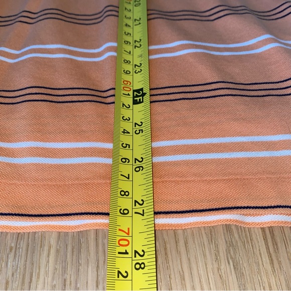 Polo GOLF Ralph Lauren Men's L Light Orange Striped Polo Shirt Tampa Bay TPC - Picture 9 of 9